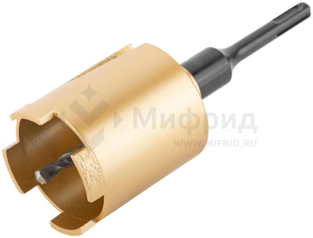 Коронка кольцевая алмазная по бетону безударная 68мм в сборе FIT 33485