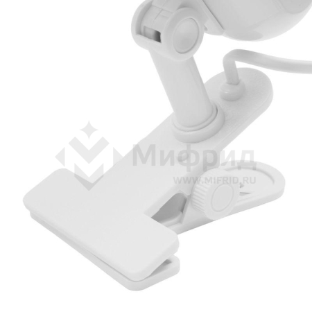 Светильник H-035 40Вт 230В прищепка метал. бел. Camelion 7198