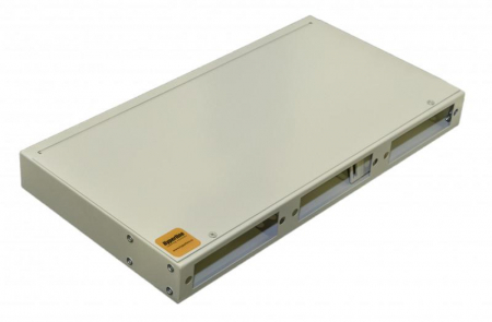 Бокс FO-19R-1U-3хSLT-W140H42-24UN-GY оптич. универсальн. 19 дюйм от 8 до 24 портов (SC duplex LC; ST; FC) со сплайс пластиной; без пигтейлов и проходных адаптеров; 1U; сер. Hyperline 237482 Бокс FO-19R-1U-3хSLT-W140H42-24UN-GY оптич. универсальн. 19 дюйм от 8 до 24 портов (SC duplex LC; ST; FC) со сплайс пластиной; без пигтейлов и проходных адаптеров; 1U; сер. Hyperline 237482