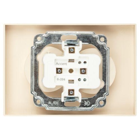 Розетка 2-м СП Accent 6-204-02 16А IP20 250В 2P AL/CU сл. кость Intro Б0063474 Розетка 2-м СП Accent 6-204-02 16А IP20 250В 2P AL/CU сл. кость Intro Б0063474