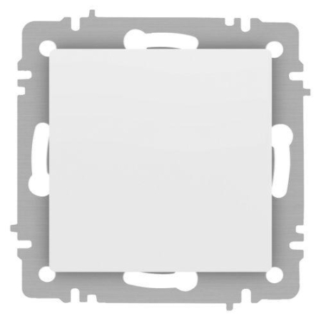 Кнопка Accent 6-109-01М 10А-250В IP20 СУ бел. матов. Intro Б0063604