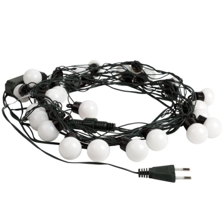 Гирлянда светодиодная "Шарики" 5м d30мм 25LED RGB 6Вт 220-240В IP20 провод ПВХ темн. зел. Neon-Night 303-569