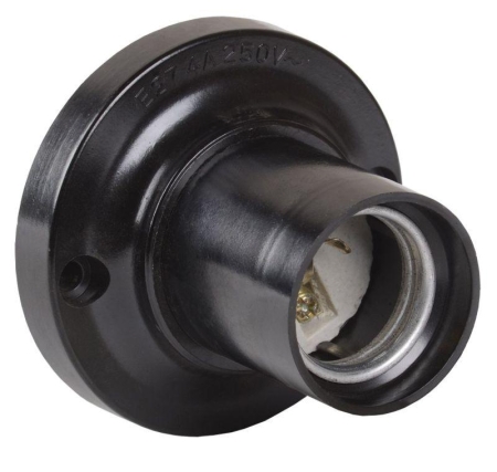 Патрон потолочный E27 Пкб27-04-К21 карболит. черн. (инд. упак.) IEK EPK12-04-02-K01 Патрон потолочный E27 Пкб27-04-К21 карболит. черн. (инд. упак.) IEK EPK12-04-02-K01