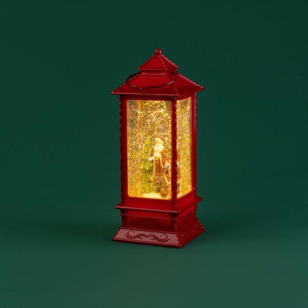 Фонарь декоративный Дед Мороз 1LED тепл. бел. 1.5Вт IP20 эффект снегопада с подсветкой Neon-Night 501-062