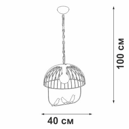 Люстра 1xE27 макс. 40Вт Vitaluce V2915-0/1 Люстра 1xE27 макс. 40Вт Vitaluce V2915-0/1