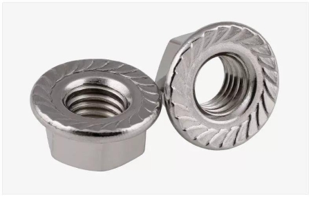 Гайка М8 DIN 6923 с препятствующ. откручиванию насечкой оцинк. (уп.100шт) Промрукав PR08.2367