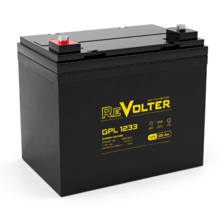 Аккумулятор 12В 33А.ч GPL 1233 REVOLTER 4614040030036 Аккумулятор 12В 33А.ч GPL 1233 REVOLTER 4614040030036