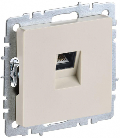 Розетка компьютерная СП RJ45 кат.6 BRITE РК11-БрКр механизм беж. IEK BR-K10-2-K10 Розетка компьютерная СП RJ45 кат.6 BRITE РК11-БрКр механизм беж. IEK BR-K10-2-K10