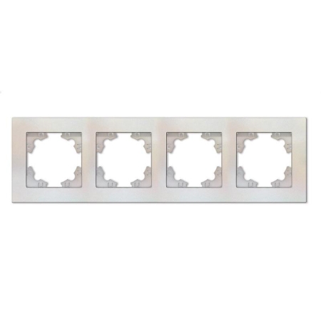 Рамка 4-м Афина универс. жемчуж. Universal A0046-OBr