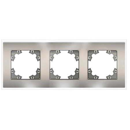 Рамка 3-м Афина стеклянная мокко UNIVersal 2286 Рамка 3-м Афина стеклянная мокко UNIVersal 2286