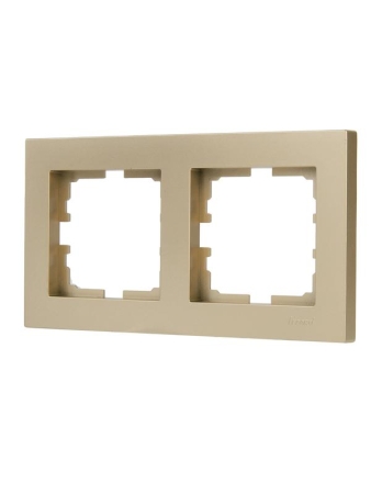 Рамка 2-м VESNA горизонт. без вставки зол. LEZARD 742-3600-147 Рамка 2-м VESNA горизонт. без вставки зол. LEZARD 742-3600-147