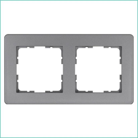 Рамка 2-м G-Flex алюм. Jasmart G1102S Рамка 2-м G-Flex алюм. Jasmart G1102S