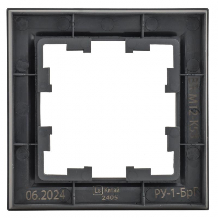 Рамка 1-м BRITE РУ-1-БрГ графит IEK BR-M12-K53 Рамка 1-м BRITE РУ-1-БрГ графит IEK BR-M12-K53