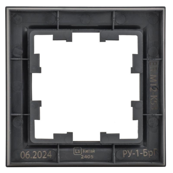 Рамка 1-м BRITE РУ-1-БрГ графит IEK BR-M12-K53 Рамка 1-м BRITE РУ-1-БрГ графит IEK BR-M12-K53