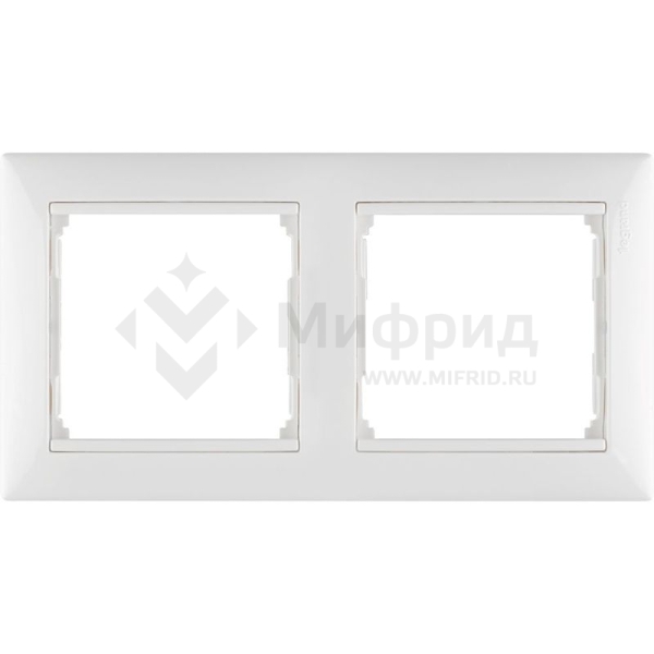 Рамка 2-м СП Valena IP20 горизонт. бел. IEK 774452