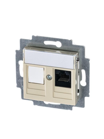 Розетка компьютерная Levit RJ45 кат.5E с заглушкой сл. кость ABB 2CHH295117A6017 Розетка компьютерная Levit RJ45 кат.5E с заглушкой сл. кость ABB 2CHH295117A6017