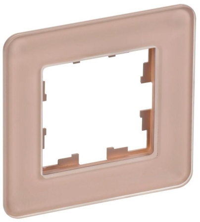 Рамка 1-м BRITE РУ-1-2-Бр стекло дым. RE IEK BR-M12-G-41-K97 Рамка 1-м BRITE РУ-1-2-Бр стекло дым. RE IEK BR-M12-G-41-K97