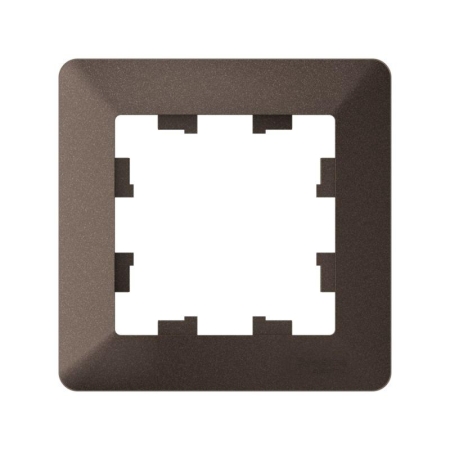 Рамка 1-м AtlasDesign Air мокко/дым. черн. SE ATN220601