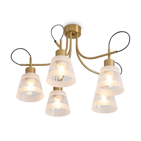 Светильник Caramel 5х60Вт E27 IP20 подвесной Freya FR5522PL-05BS Светильник Caramel 5х60Вт E27 IP20 подвесной Freya FR5522PL-05BS