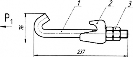 Шайба клыковая с болтом КС-108-1