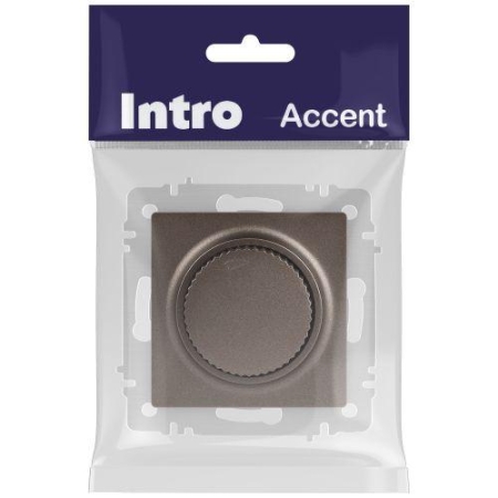 Светорегулятор поворотный СП Accent 6-401-08 600Вт 230В IP20 бронза Intro Б0063684