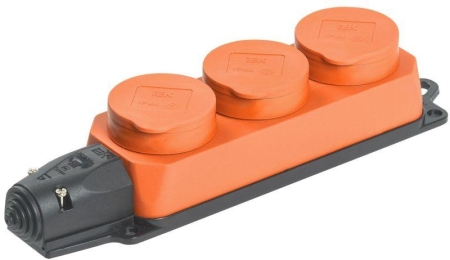 Колодка 3-м ОМЕГА РБ33-1-0м IP44 каучук оранж. IEK PKR61-016-2-K09 Колодка 3-м ОМЕГА РБ33-1-0м IP44 каучук оранж. IEK PKR61-016-2-K09