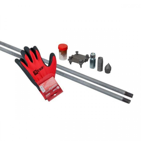 Комплект заземления вертикальный d16 дл.3м (2х1.5м) HZ PROxima EKF gc-21300
