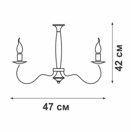 Люстра 5xE14 макс. 40Вт Vitaluce V1659/5PL Люстра 5xE14 макс. 40Вт Vitaluce V1659/5PL