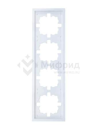 Рамка 4-м ZIMA горизонт. бел. LEZARD 704-0200-149