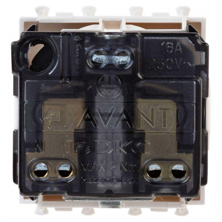 Розетка 1-м 2мод. Avanti "Белое облако" 16А IP20 2P+E защ. шторки бел. DKC 4400002 Розетка 1-м 2мод. Avanti "Белое облако" 16А IP20 2P+E защ. шторки бел. DKC 4400002