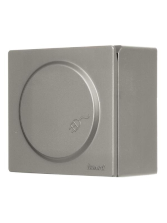 Розетка 1-мест. с заземл. с крышкой LETO ПБТ платина LEZARD 752-3500-123B Розетка 1-мест. с заземл. с крышкой LETO ПБТ платина LEZARD 752-3500-123B