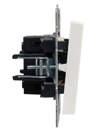 Выключатель проходной 1-кл. СП BRITE ВС10-1-7-БрБ 10А с индик. механизм бел. IEK BR-V12-1-10-K01