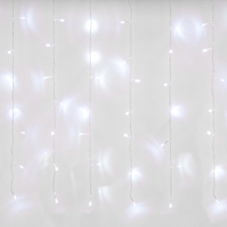 Занавес LED со статическим свечением ULD-C3020-240/STK WHITE IP44 3х2м соед. 240 диодов бел. свет провод прозр. Uniel UL-00007213