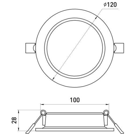 Светильник светодиодный LED 17-9-3K 9Вт 3000К встраив. круглый ЭРА Б0057435 Светильник светодиодный LED 17-9-3K 9Вт 3000К встраив. круглый ЭРА Б0057435