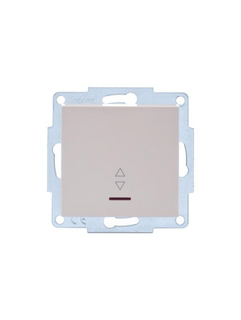 Выключатель 2-кл. СП Vesna с индикацией механизм крем. LEZARD 742-0388-112