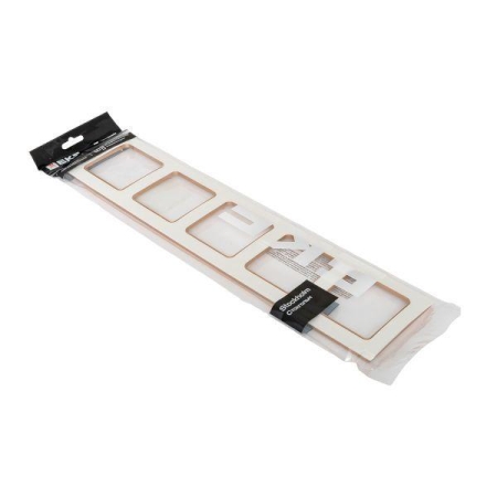 Рамка 5-м Стокгольм бел. с линией цвета шампань EKF EAM-G-306-20