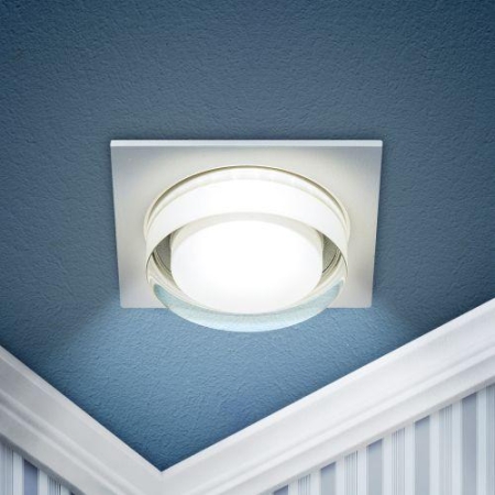 Светильник декоративный DK108 WH MR16 GU5.3 встраив. бел. ЭРА Б0058398 Светильник декоративный DK108 WH MR16 GU5.3 встраив. бел. ЭРА Б0058398