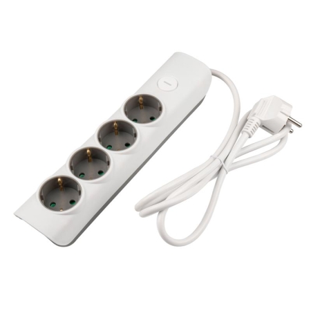 Удлинитель 4х5м с заземл. с выкл. бел. ET-04-500W (4х5.0) JAZZway 5051836 Удлинитель 4х5м с заземл. с выкл. бел. ET-04-500W (4х5.0) JAZZway 5051836