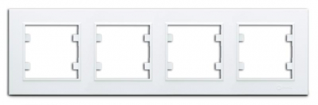 Рамка 4-м Karea горизонт. бел. Makel 56001704 Рамка 4-м Karea горизонт. бел. Makel 56001704