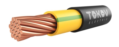 Кабель TOKOV ELECTRIC ВВГнг(А)-LS 1х95 МК (PE) 1кВ Ж/З (м) 000015914 Кабель TOKOV ELECTRIC ВВГнг(А)-LS 1х95 МК (PE) 1кВ Ж/З (м) 000015914