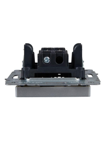 Выключатель проходной 1-кл. СП BRITE ВС10-1-6-БрА 10А механизм алюм. IEK BR-V12-0-10-K47