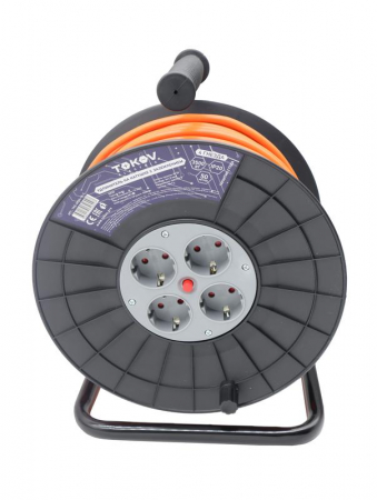 Удлинитель на катушке 4х50м с заземл. 16А IP20 3х1.5 TOKOV ELECTRIC TKE-SK50-15-Z Удлинитель на катушке 4х50м с заземл. 16А IP20 3х1.5 TOKOV ELECTRIC TKE-SK50-15-Z