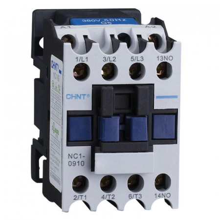 Контактор NC1-0901 9А кат. 230В AC 1НЗ AC-3 (R) CHINT 220800 Контактор NC1-0901 9А кат. 230В AC 1НЗ AC-3 (R) CHINT 220800