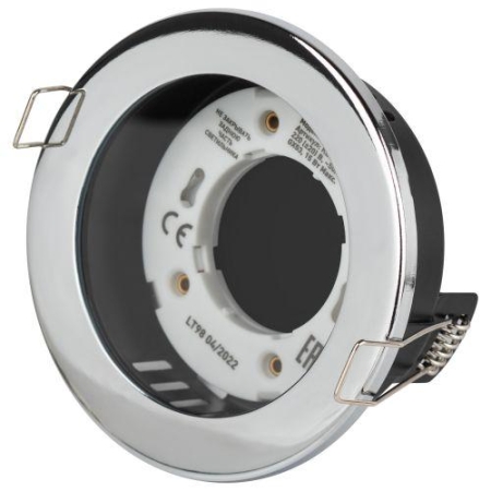 Светильник KL95 CH GX53 встраиваемый влагозащищенный IP44 хром Эра Б0055811