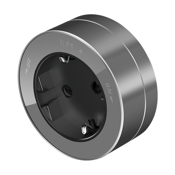 Розетка MultiTrack 16А 250В 2P+E кругл. графит SE MTK13001G Розетка MultiTrack 16А 250В 2P+E кругл. графит SE MTK13001G