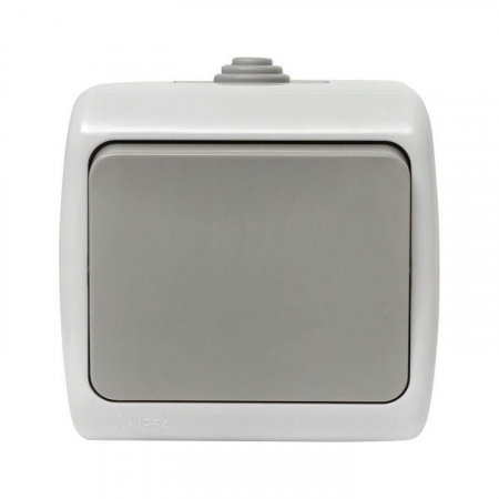 Выключатель 1-кл. ОП Мурманск 10А IP54 сер. EKF EFV10-021-30-54