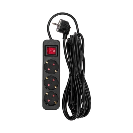 Удлинитель 3х5м с заземл. STANDARD 3х1кв.мм с выкл. черн. Rexant 13-4020 Удлинитель 3х5м с заземл. STANDARD 3х1кв.мм с выкл. черн. Rexant 13-4020