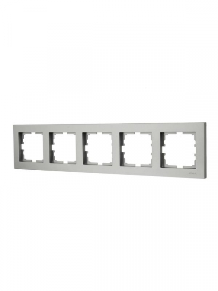 Рамка 5-местн. горизонт. VESNA платина LEZARD 742-3500-150 Рамка 5-местн. горизонт. VESNA платина LEZARD 742-3500-150