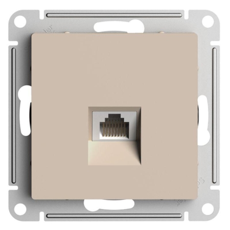 Розетка компьютерная AtlasDesign RJ45 кат.6A механизм песочн. SE ATN001286 Розетка компьютерная AtlasDesign RJ45 кат.6A механизм песочн. SE ATN001286