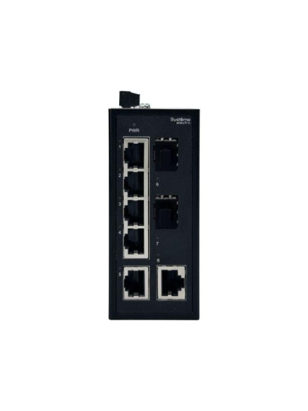 Коммутатор промышленный неуправляемый Ethernet 6х10/100BaseT 2х100BaseX SFP SE NSETU108T06X02B Коммутатор промышленный неуправляемый Ethernet 6х10/100BaseT 2х100BaseX SFP SE NSETU108T06X02B